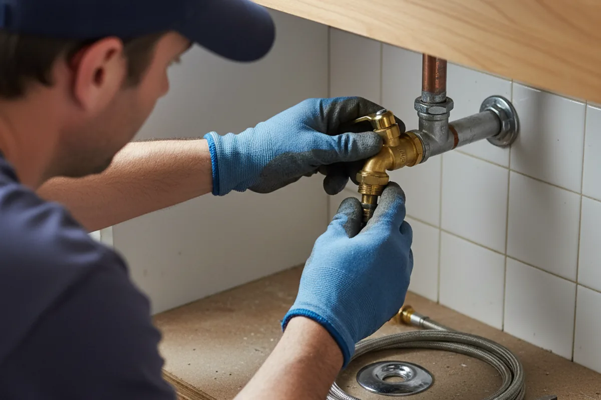 Shutoff valve and fitting work during Emergency Plumbing in Lytle Creek